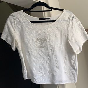 Embroidered Crop Top